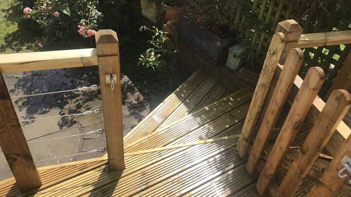 decking with steps