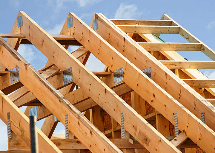 construction timber used in roofing joists