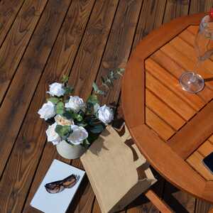 brushwood decking