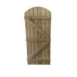 Tongue and Grooved Round Top Gate