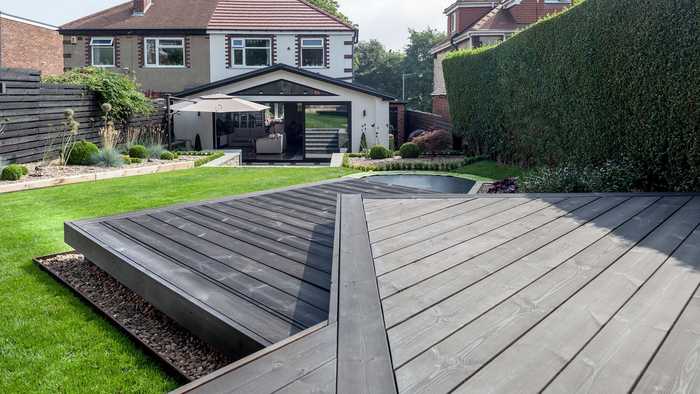 IRO coloured timber decking