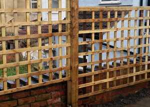 roman trellis fence panels