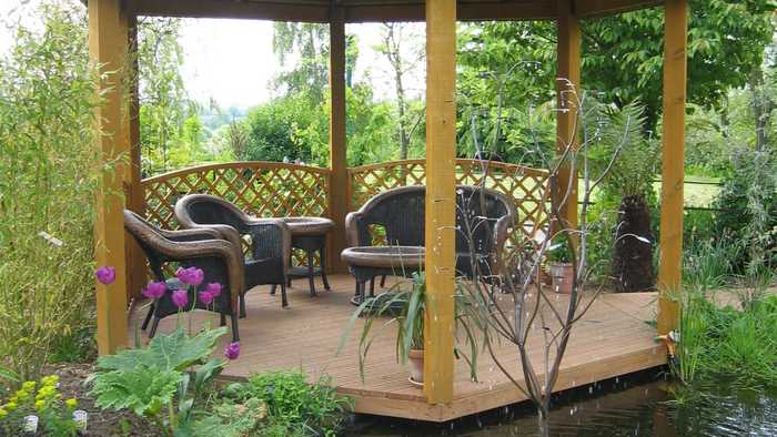 Large garden pergola