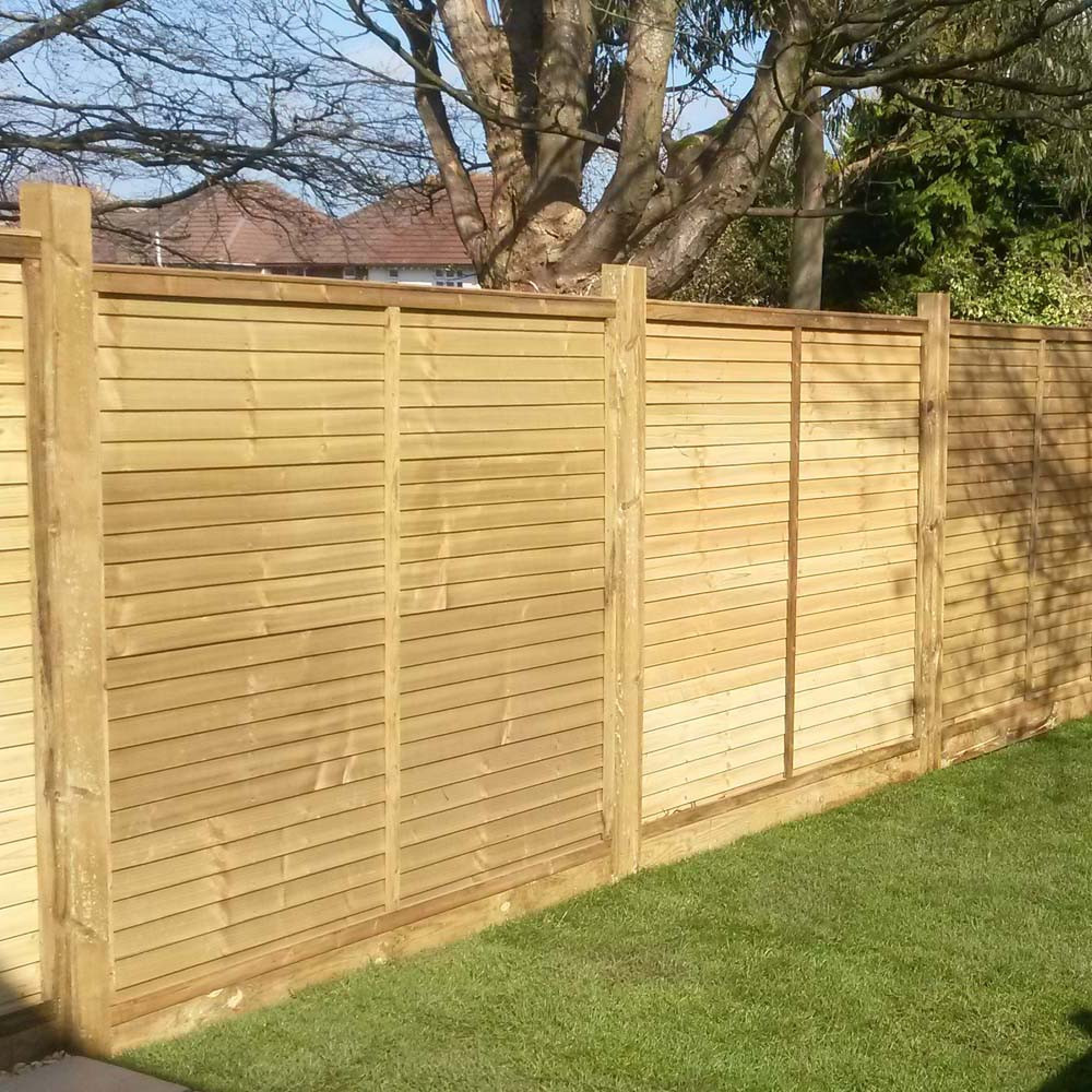 Pressure Treated Overlap Fence Panel | Products | Fountain Timber